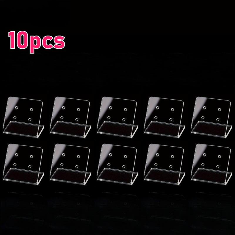 10/20/30pcs Transparent Acrylic Earring Display Stands Clear Jewelry Storage Rack with 4 Holes Studs Pendants Display Businesses
10/20/30pcs Transparent Acrylic Earring Display Stands Clear Jewelry Storage Rack with 4 Holes Studs Pendants Display Businesses