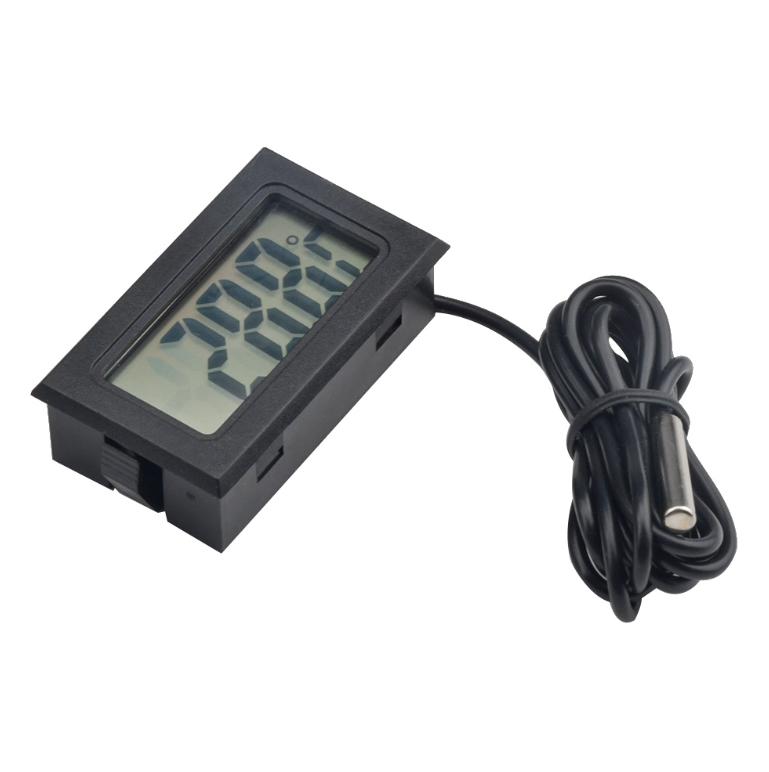 Mini Digital Thermometer -20°C to 110°C LCD Display with 1Meter NTC Sensor for Home Kitchen Refrigerator Temperature Monitoring
Mini Digital Thermometer -20°C to 110°C LCD Display with 1Meter NTC Sensor for Home Kitchen Refrigerator Temperature Monitoring