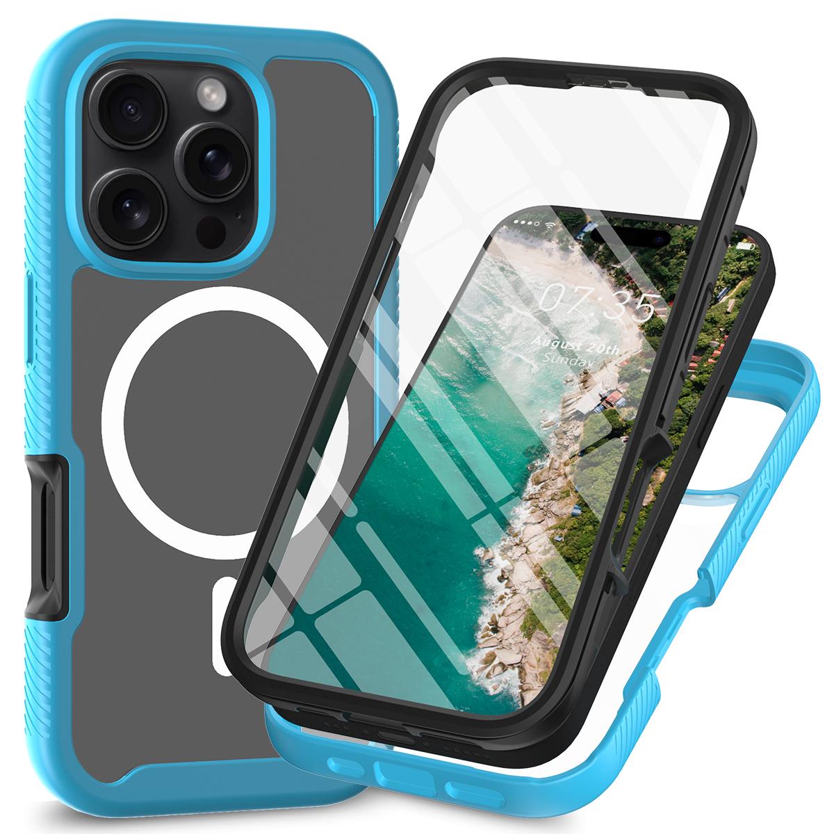 For iPhone 16 Pro Max Magnetic Case PC+TPU Phone Cover with PET Screen Film All-Around Protection C
For iPhone 16 Pro Max Magnetic Case PC+TPU Phone Cover with PET Screen Film All-Around Protection C