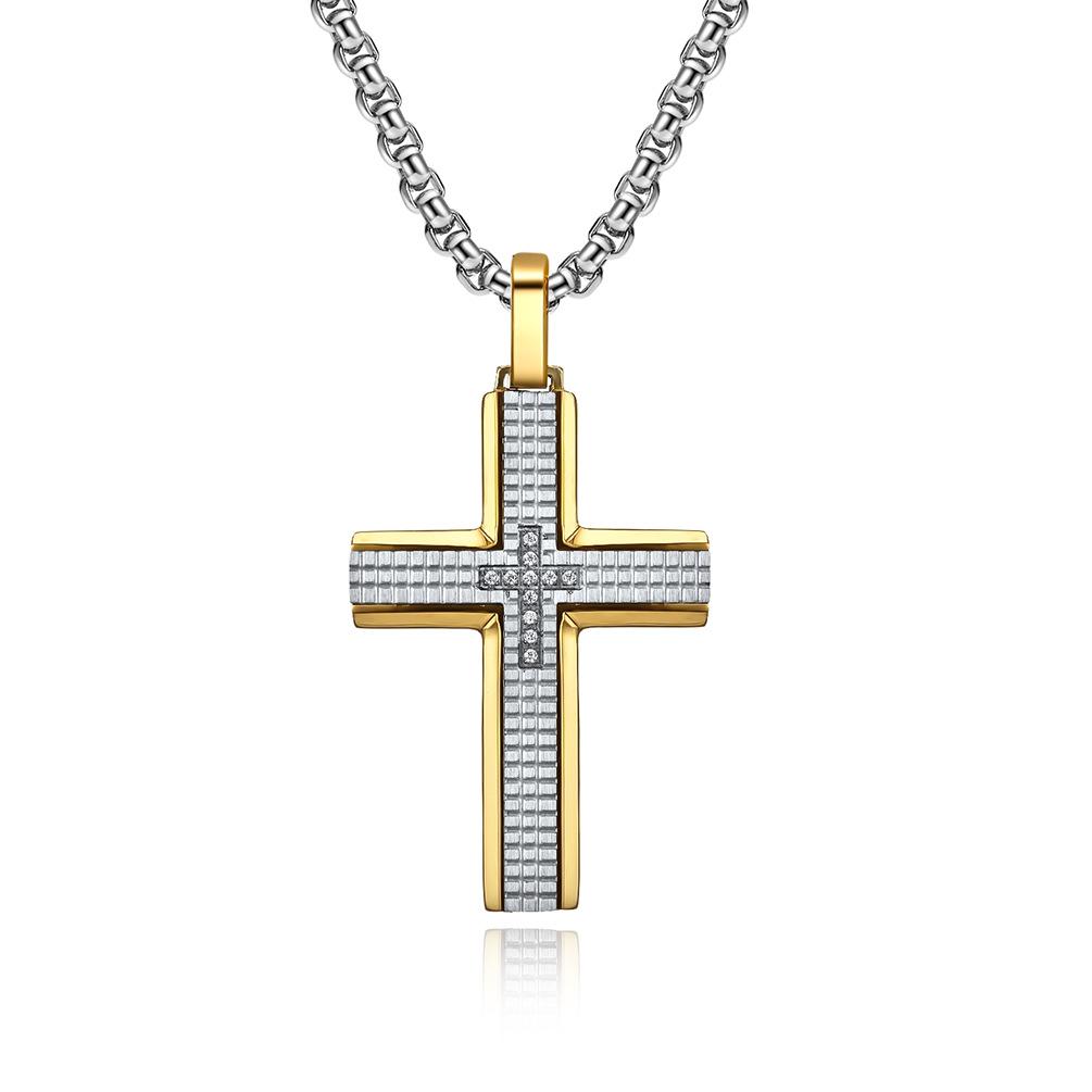 Jewelry Set with Diamonds, Cross Pendant, Collarbone Chain, Men s Classic Personality, Simple and Versatile Necklace, 2025 3MM+60CM
Jewelry Set with Diamonds, Cross Pendant, Collarbone Chain, Men s Classic Personality, Simple and Versatile Necklace, 2025 3MM+60CM