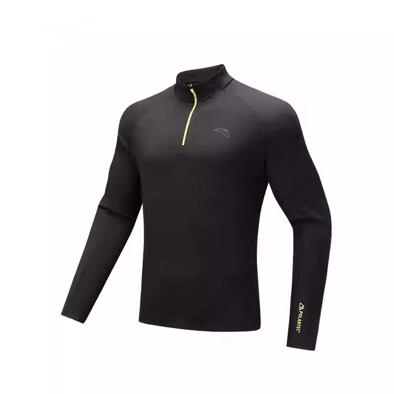 Anta Solid Color Stand Collar Comfortable Breathable Versatile Long Sleeve T-Shirt Men Tops Basic-Black 152445403-2 M
Anta Solid Color Stand Collar Comfortable Breathable Versatile Long Sleeve T-Shirt Men Tops Basic-Black 152445403-2 M