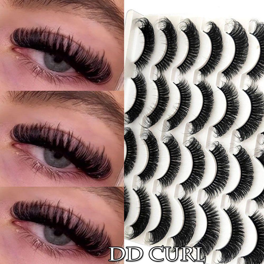 14 Pairs Handmade Wispy Fluffy Eyelashes Natural Long DD Curl Lashes 20mm False Eyelashes Faux Mink W-2
14 Pairs Handmade Wispy Fluffy Eyelashes Natural Long DD Curl Lashes 20mm False Eyelashes Faux Mink W-2