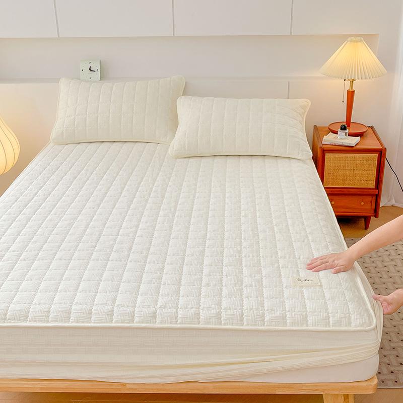 Защитный чехол для матраса из японского хлопка: Приятный для кожи, пыленепроницаемый, нескользящий чехол из соевого стеганого материала 200x220 cm Fitted Sheet
Защитный чехол для матраса из японского хлопка: Приятный для кожи, пыленепроницаемый, нескользящий чехол из соевого стеганого материала 200x220 cm Fitted Sheet