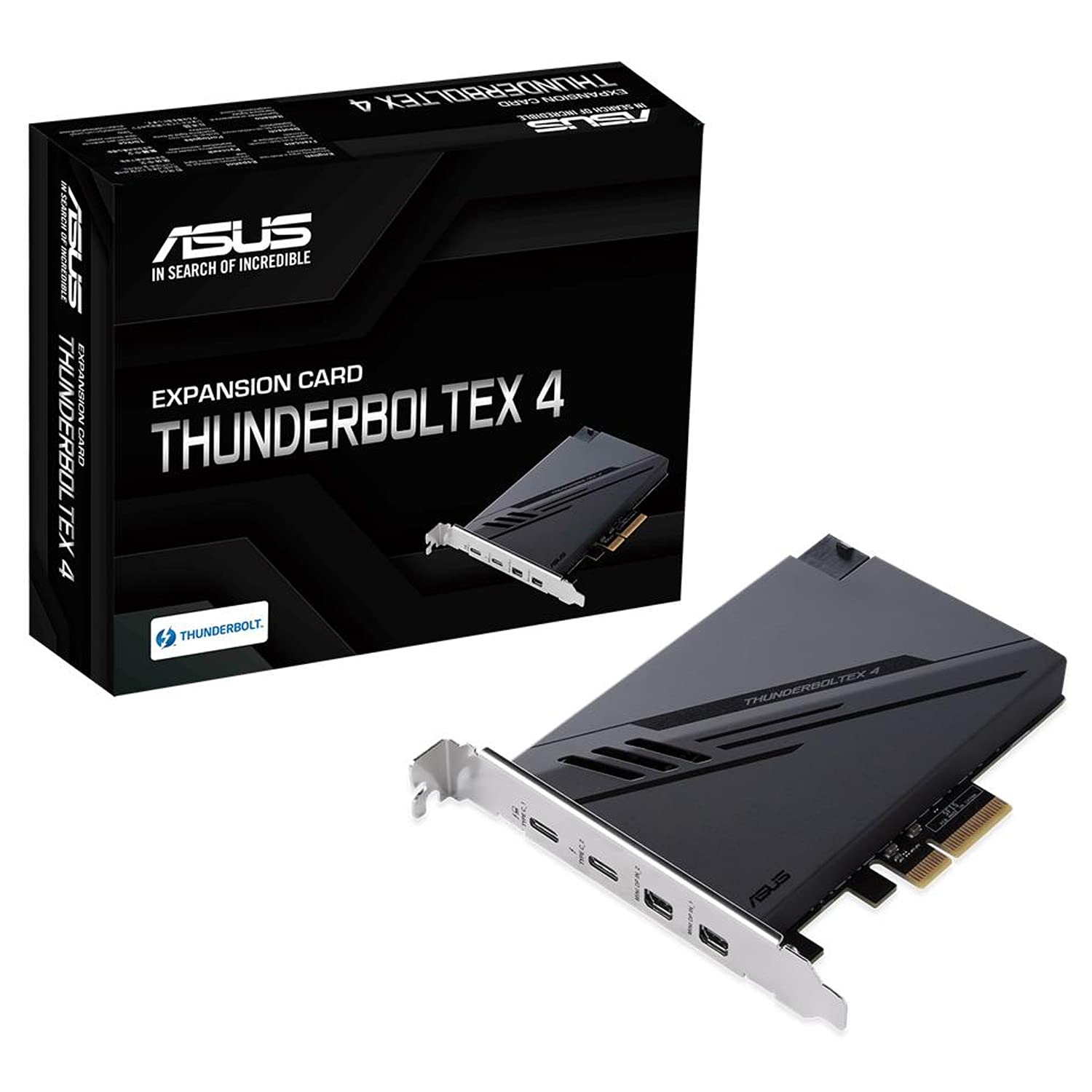 ASUSTek Expansion Card ThunderboltEX 4 Dual Thunderbolt 4 Ports DisplayPort PCIe Interface (USB‑C) 1.4 3.0x4
ASUSTek Expansion Card ThunderboltEX 4 Dual Thunderbolt 4 Ports DisplayPort PCIe Interface (USB‑C) 1.4 3.0x4