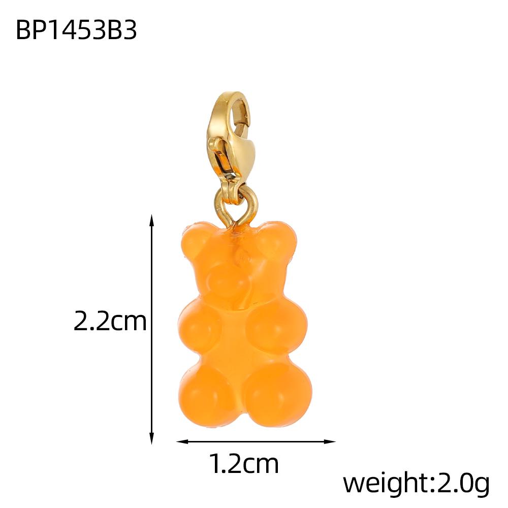 CARLIDANA Fashion Stainless Steel DIY Pendant Charms Teddy Bear Colorful Resin Heart Pendants for Necklace Gold Plated Jewelry
CARLIDANA Fashion Stainless Steel DIY Pendant Charms Teddy Bear Colorful Resin Heart Pendants for Necklace Gold Plated Jewelry