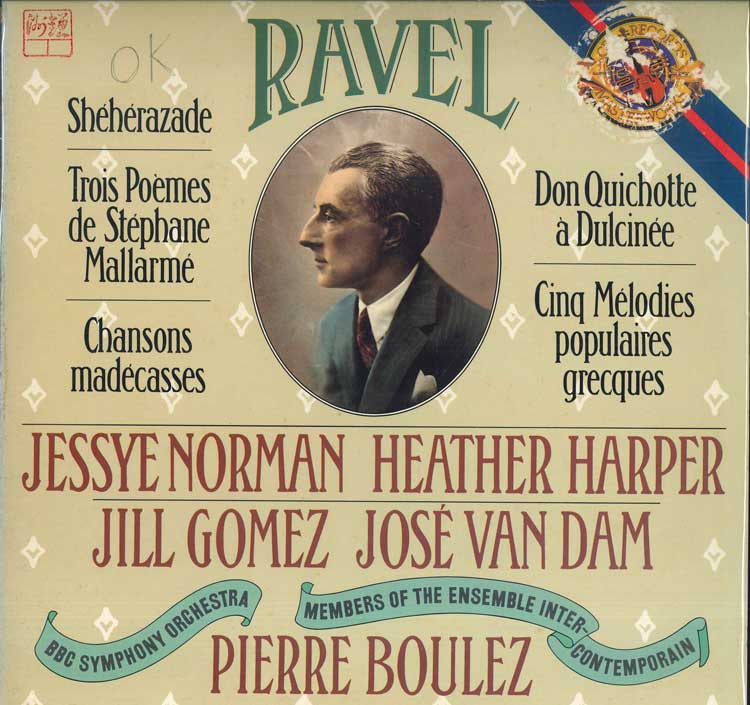 LP Record MAURICE RAVEL PIERRE BOULEZ Songs Of Maurice Ravel M39023 CBS MASTERWORK 1984 US Classical Used
LP Record MAURICE RAVEL PIERRE BOULEZ Songs Of Maurice Ravel M39023 CBS MASTERWORK 1984 US Classical Used