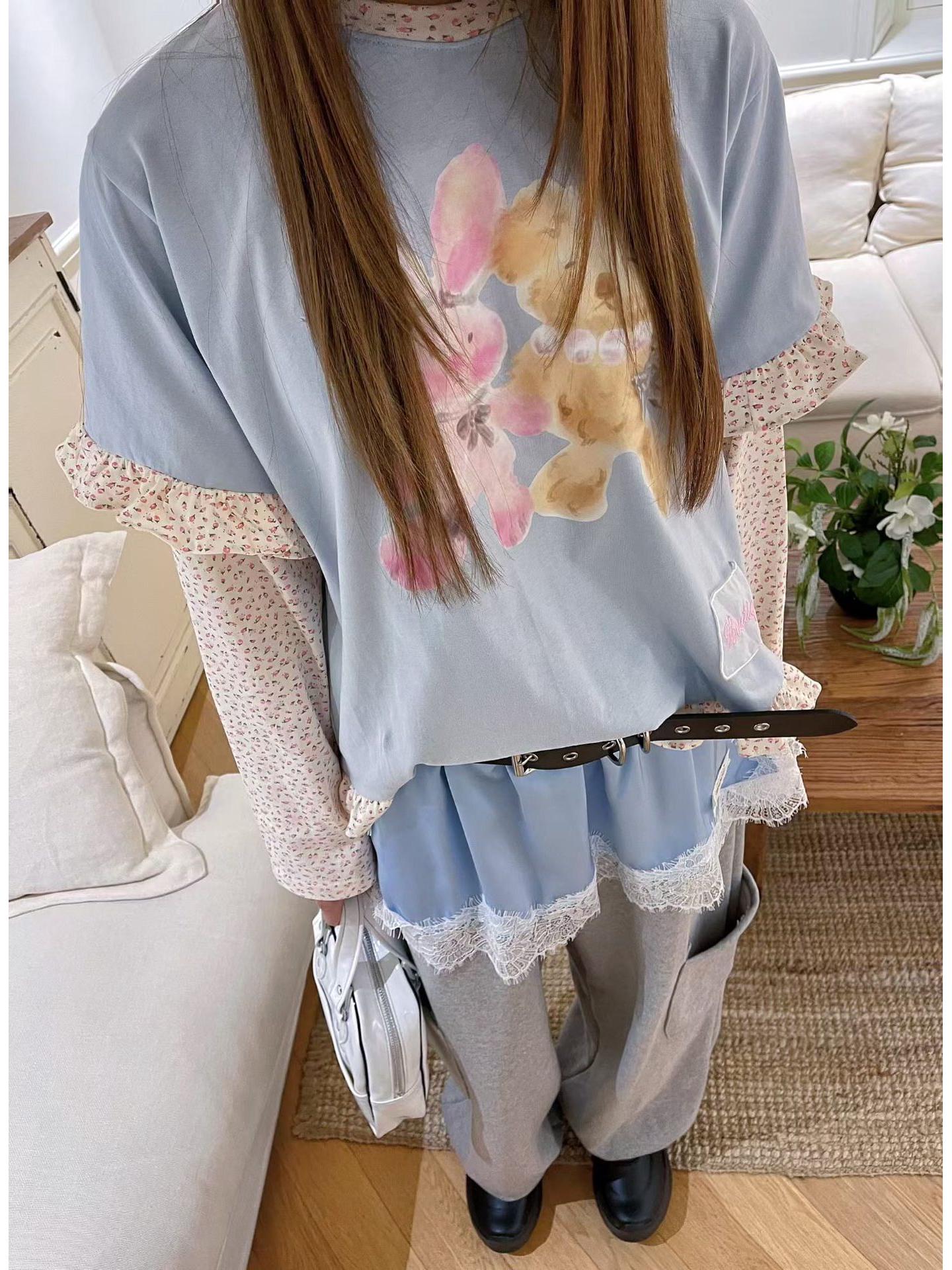 Lace Floral Two-Piece Rabbit Long-Sleeve Women s Korean Top - Spring 2026 Edition One Size синий
Lace Floral Two-Piece Rabbit Long-Sleeve Women s Korean Top - Spring 2026 Edition One Size синий