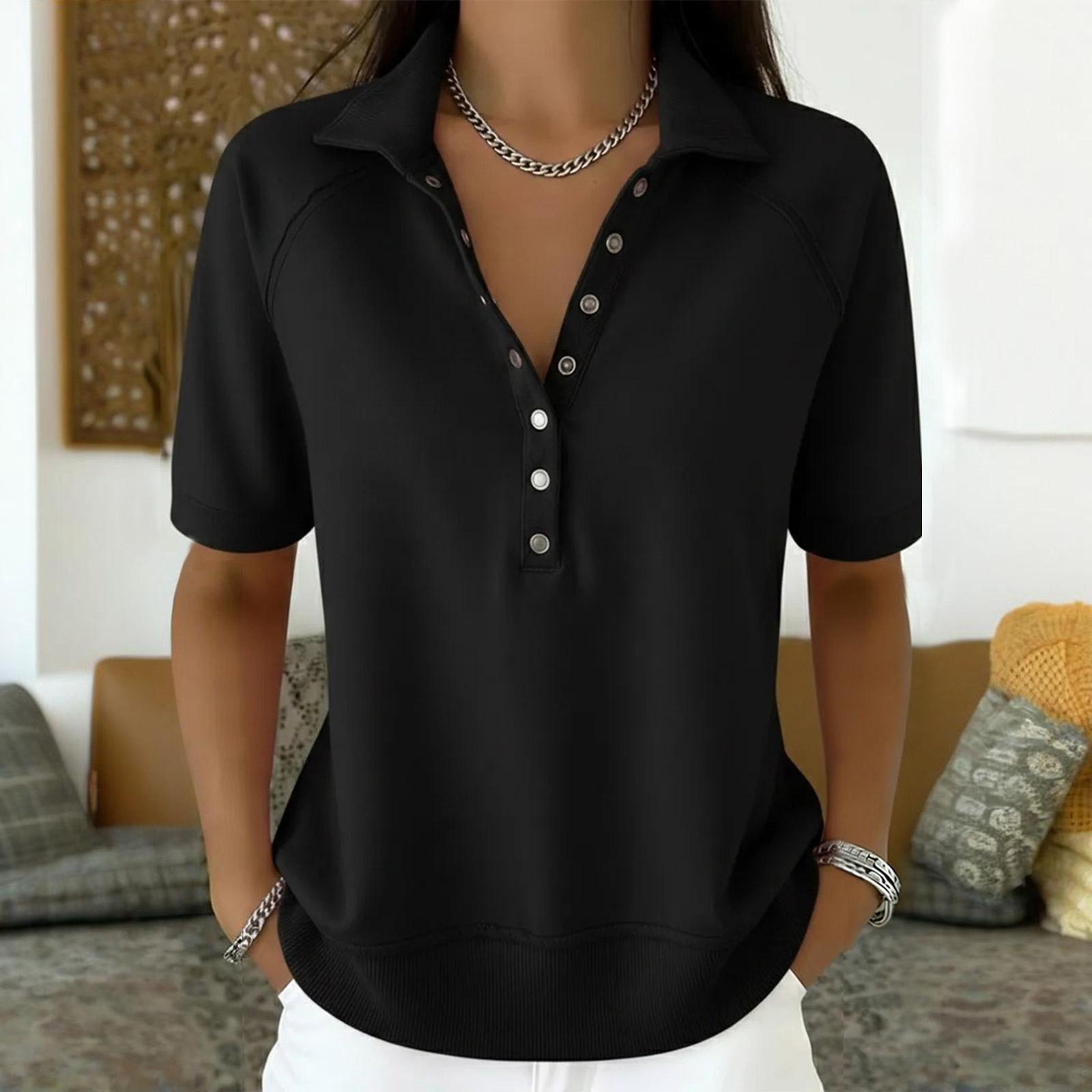 Women’s Loose Fit Vintage Style Short Sleeve Shirt with Turn Down Collar and Six Button Front Casual Literary Design XXXL
Women’s Loose Fit Vintage Style Short Sleeve Shirt with Turn Down Collar and Six Button Front Casual Literary Design XXXL