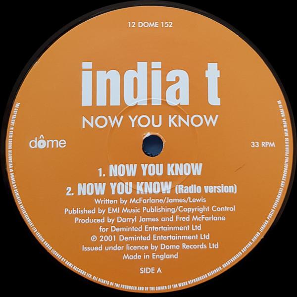 12inch Record INDIA T - Now You Know 12DOME152 Dome Records 2001 UK Dance & Electronica Used
12inch Record INDIA T - Now You Know 12DOME152 Dome Records 2001 UK Dance & Electronica Used