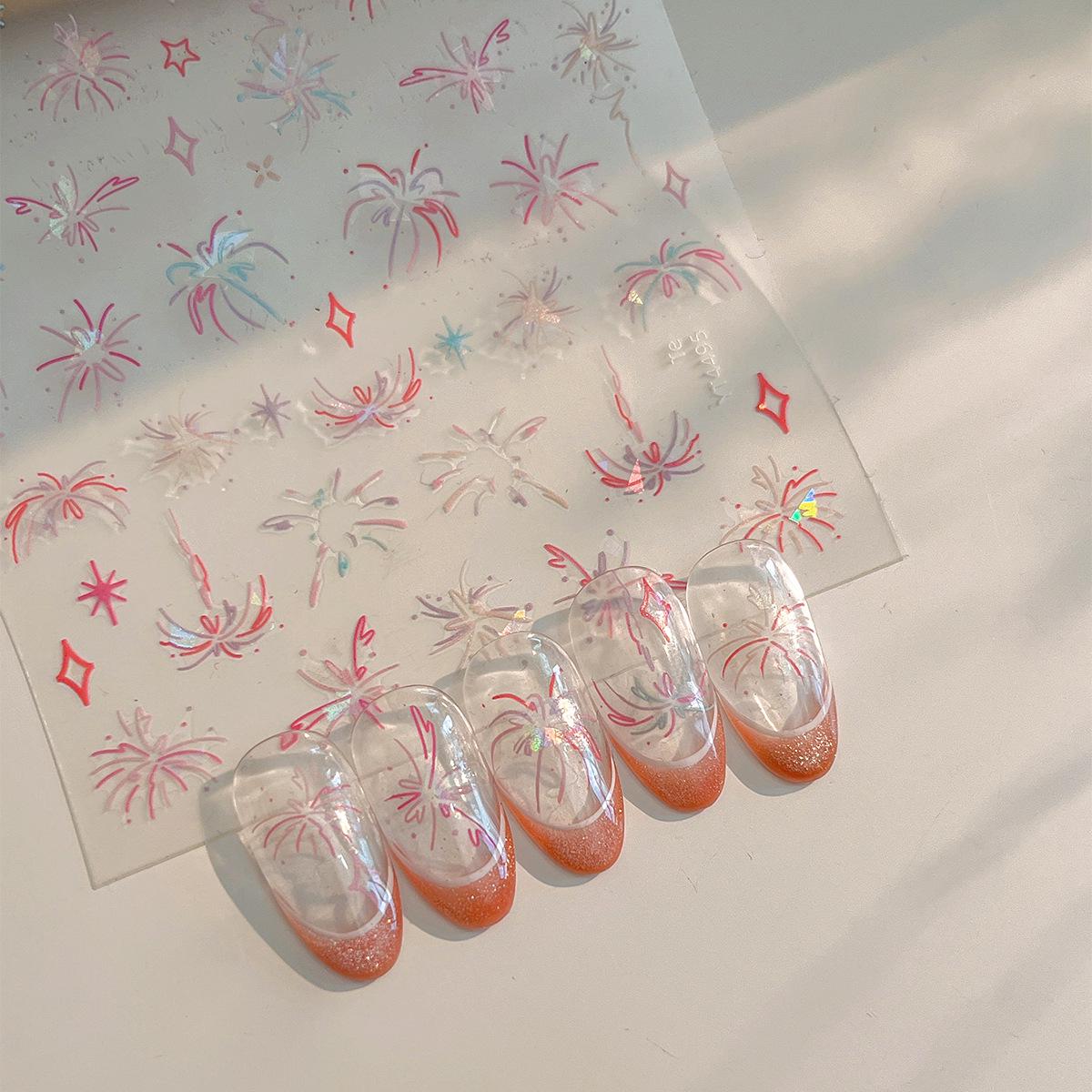 YITU Iridescent Fireworks Nail Stickers with Exquisite Lines, Self-Adhesive Nail Decoration YT4495
YITU Iridescent Fireworks Nail Stickers with Exquisite Lines, Self-Adhesive Nail Decoration YT4495