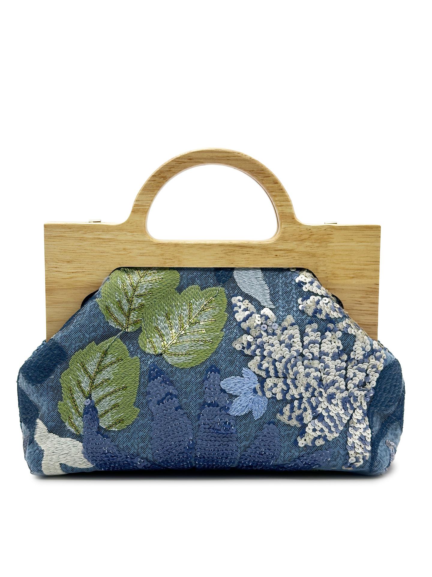 Fashion Embroidered Sequins Women Handbags Wooden Handle Chain Shoulder Crossbody Bag Shinny Summer Beach Bag Party Clucth Purse
Fashion Embroidered Sequins Women Handbags Wooden Handle Chain Shoulder Crossbody Bag Shinny Summer Beach Bag Party Clucth Purse