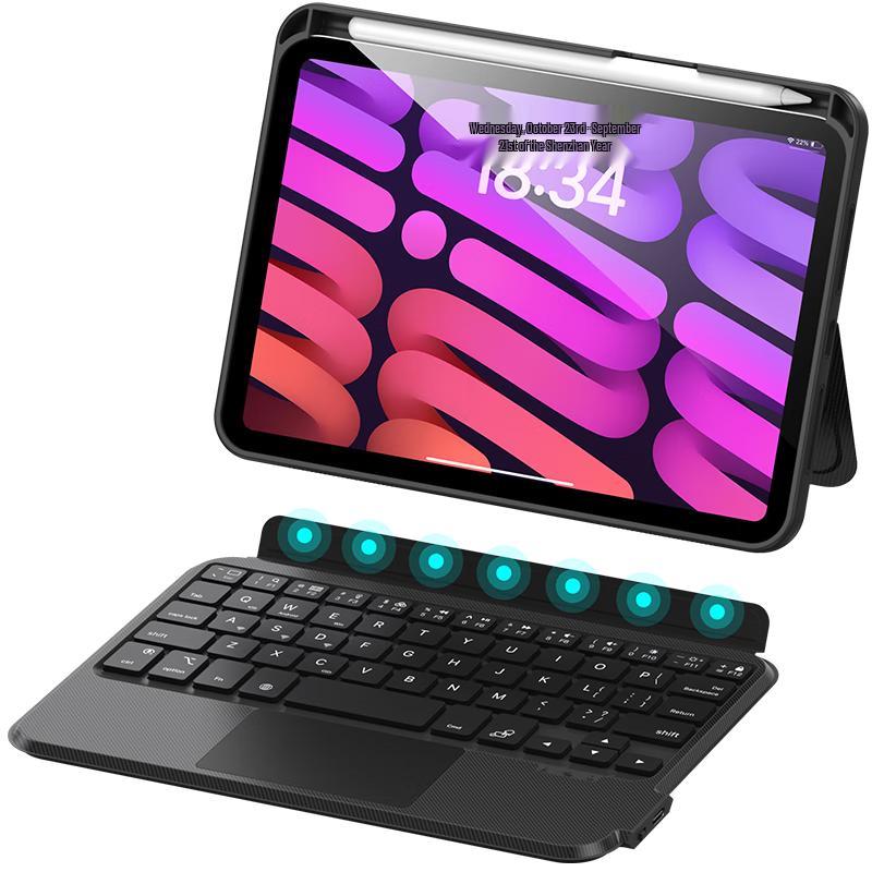Zhi Si Hui Магнитный съемный чехол-клавиатура Bluetooth для Apple iPad iPad Mini (A17Pro/6th Gen) 8.3-inch
Zhi Si Hui Магнитный съемный чехол-клавиатура Bluetooth для Apple iPad iPad Mini (A17Pro/6th Gen) 8.3-inch