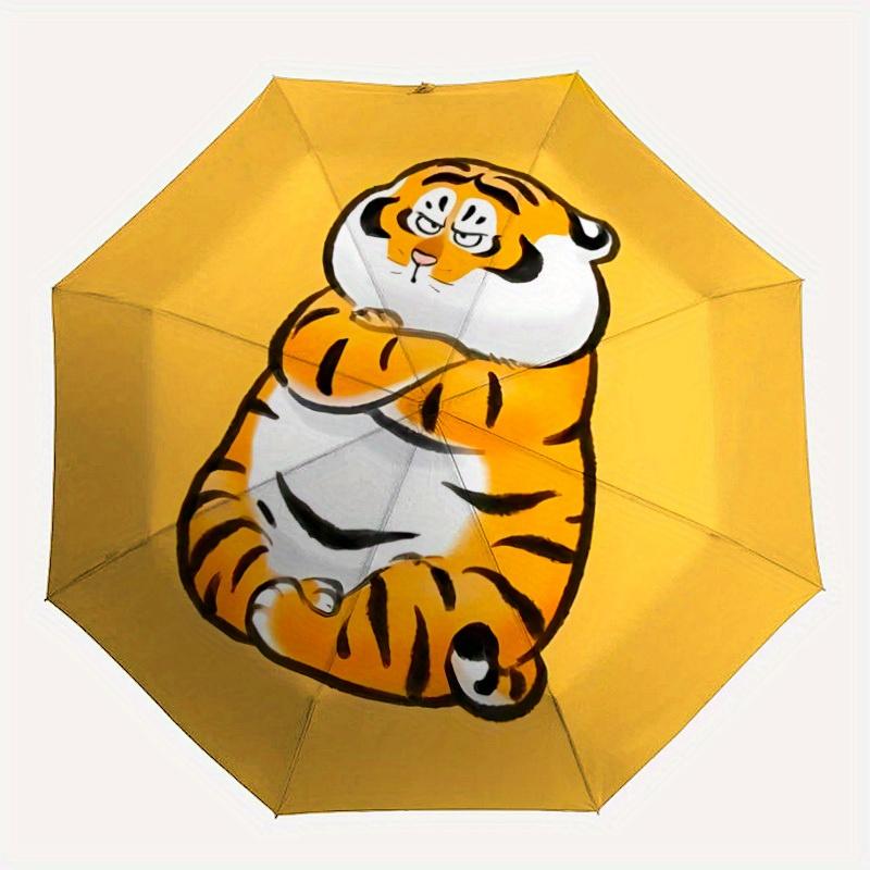 1pc Tiger Cub Auto Open/Close, Foldable Compact Leisure Cool Umbrella with 8-Rib Shaft, Perfect Gift For Men And Women, Casual Style, Vibra
1pc Tiger Cub Auto Open/Close, Foldable Compact Leisure Cool Umbrella with 8-Rib Shaft, Perfect Gift For Men And Women, Casual Style, Vibra