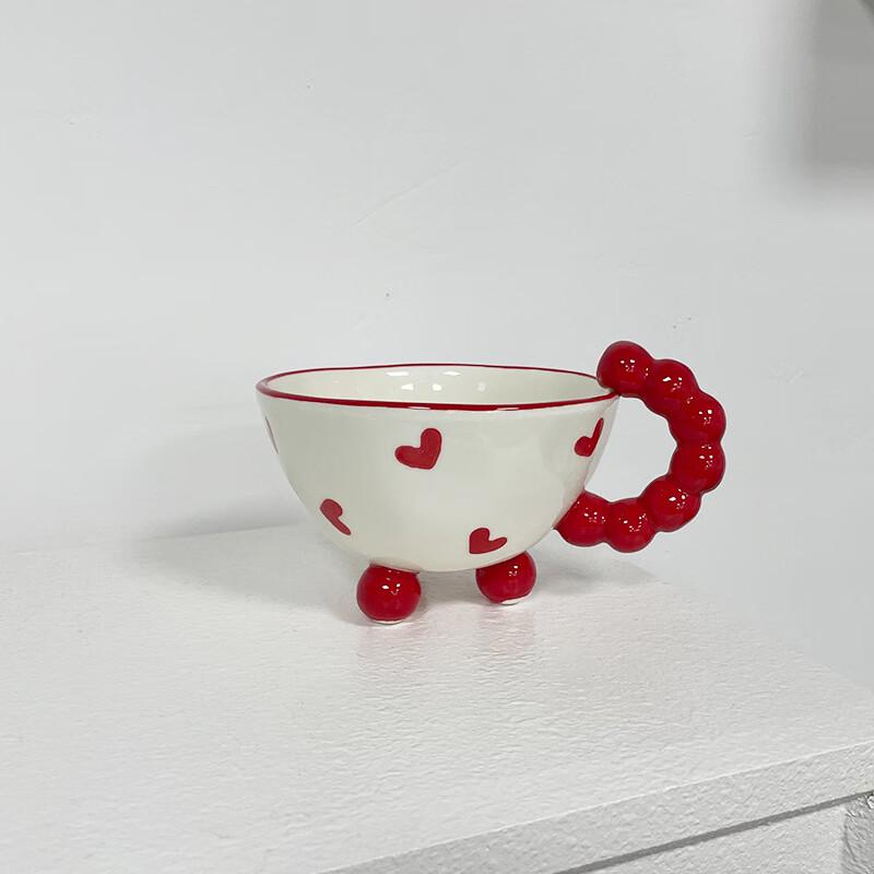 Korean Style Hand-Painted Ceramic Mug with Beaded Handle
Korean Style Hand-Painted Ceramic Mug with Beaded Handle