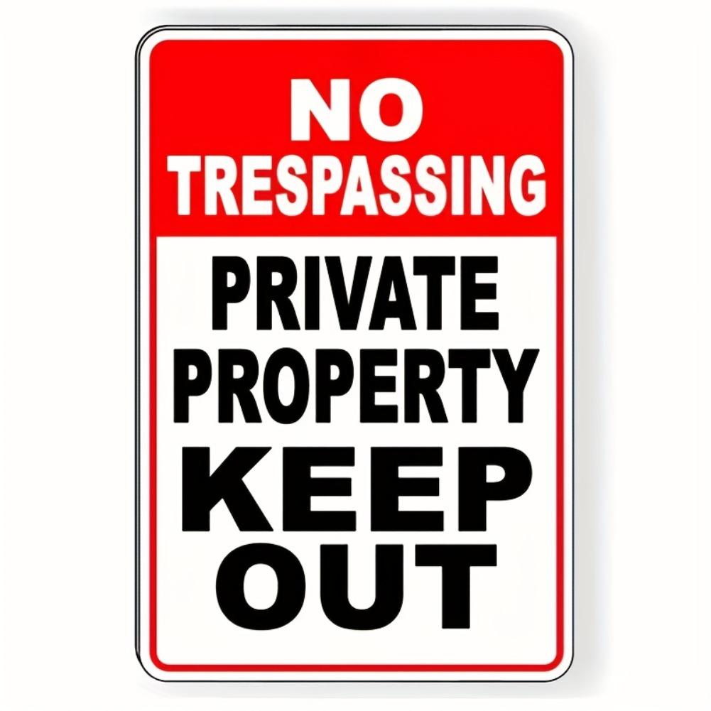 2D Flat, No Trespassing Private Keep Out Sign - Durable Metal 8x12 Inch, Vintage Style Wall Hanging Decor for Home 20x30cm(7.8x11.8inch)
2D Flat, No Trespassing Private Keep Out Sign - Durable Metal 8x12 Inch, Vintage Style Wall Hanging Decor for Home 20x30cm(7.8x11.8inch)