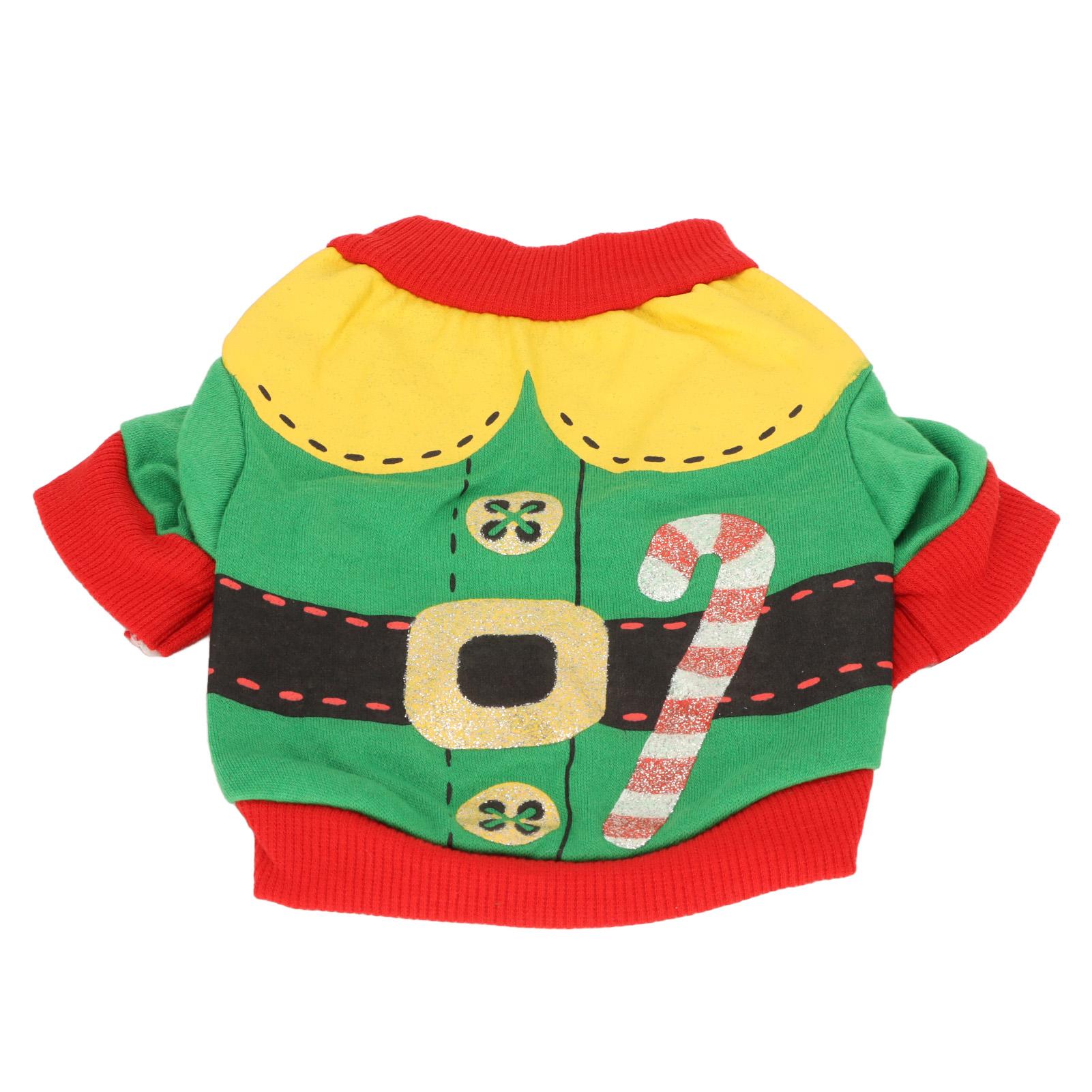 Dog Christmas Shirt Soft Polyester Elastic Breathable Sweat Absorption Pet Christmas Outfit for S(for 2-4kg)
Dog Christmas Shirt Soft Polyester Elastic Breathable Sweat Absorption Pet Christmas Outfit for S(for 2-4kg)