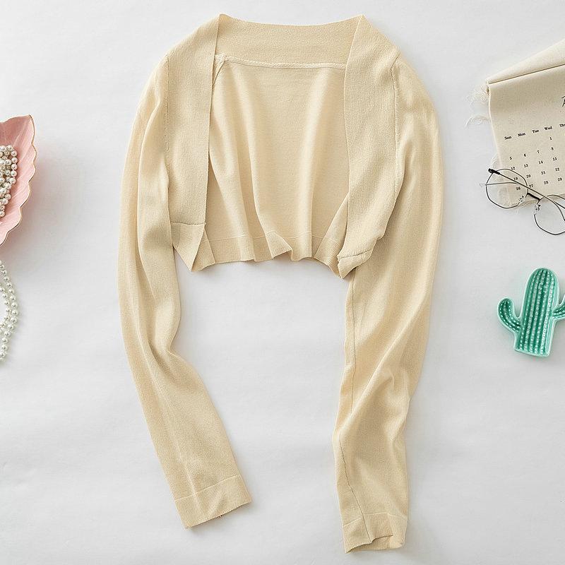 Women Thin Cardigan Shirt Casual Knit Shawl Summer Sun Protection Coat Female Blouse Tops Covers Blusa Y2K Clothes One Size
Women Thin Cardigan Shirt Casual Knit Shawl Summer Sun Protection Coat Female Blouse Tops Covers Blusa Y2K Clothes One Size