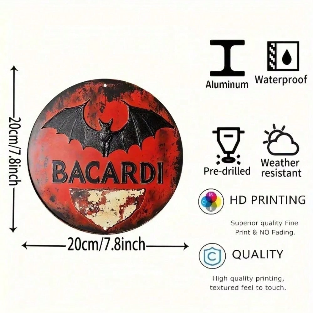 Vintage Retro Metal Tin Sign, Waterproof & Pre-Drilled Wall Decor 20x20 різнокольоровий
Vintage Retro Metal Tin Sign, Waterproof & Pre-Drilled Wall Decor 20x20 різнокольоровий
