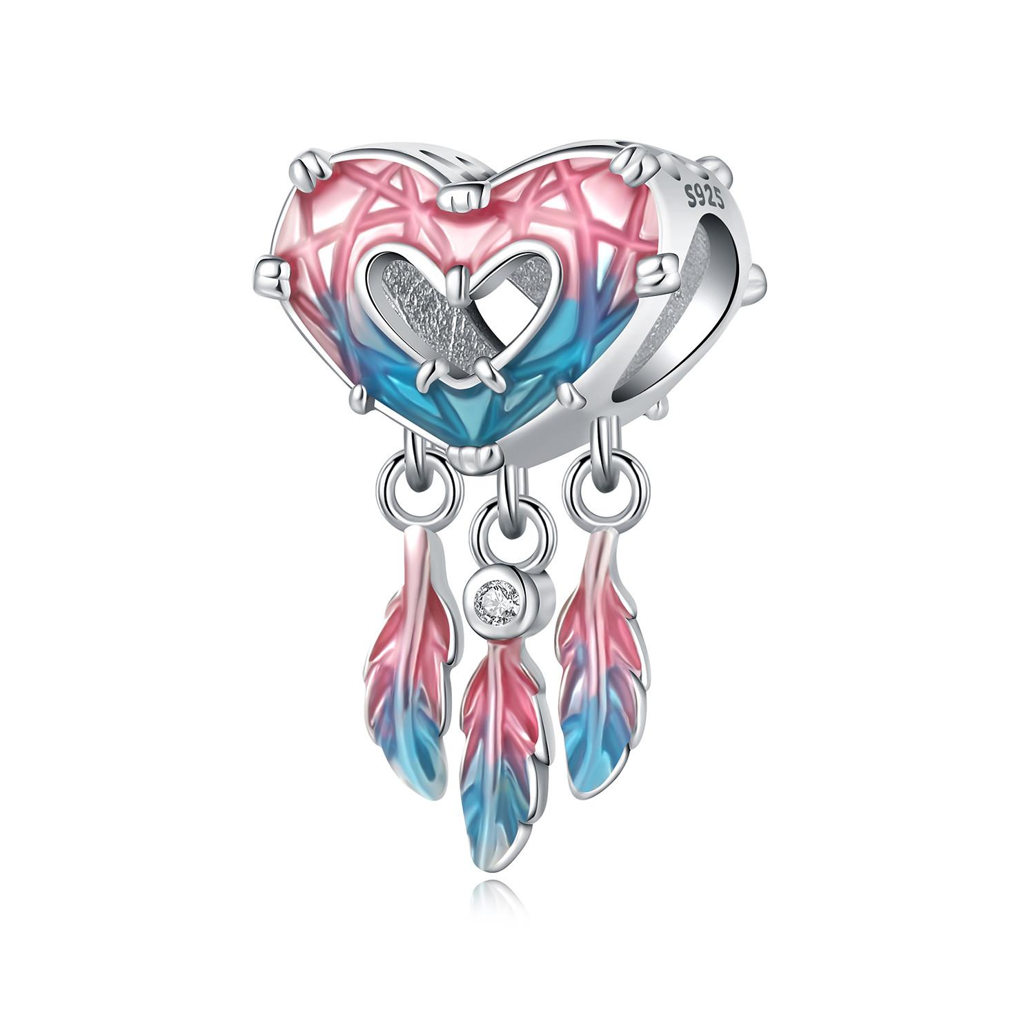 Genuine Copper Charm Luxurious Heart Purple-Blue Feathers Bead Fits Bracelets Do-It-Yourself Women Crafting Delicate Gifts
Genuine Copper Charm Luxurious Heart Purple-Blue Feathers Bead Fits Bracelets Do-It-Yourself Women Crafting Delicate Gifts