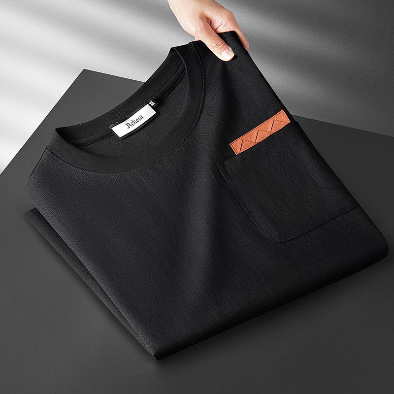 2026 Men s Summer Ice Silk Linen Loose Fit Short Sleeve T-Shirt with Pocket Design 3XL чёрный
2026 Men s Summer Ice Silk Linen Loose Fit Short Sleeve T-Shirt with Pocket Design 3XL чёрный