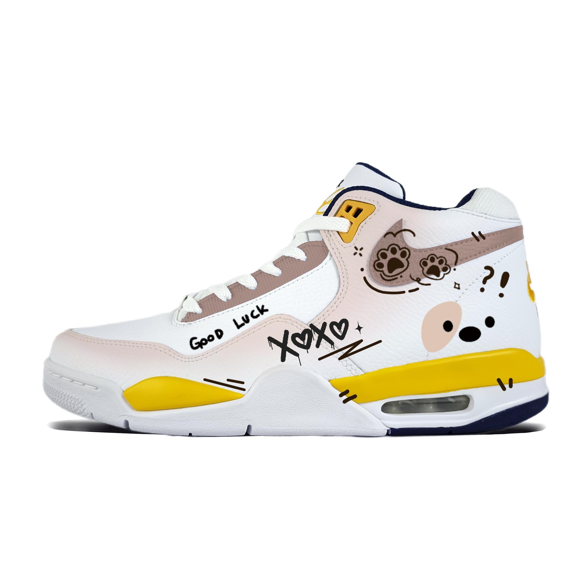 Nike Flight Legacy Heart Check Wrapping, Wear Resistant And Non Slip Mid top Basketball Shoes Men s White Yellow BQ4212-102(team183-) 40.5
Nike Flight Legacy Heart Check Wrapping, Wear Resistant And Non Slip Mid top Basketball Shoes Men s White Yellow BQ4212-102(team183-) 40.5