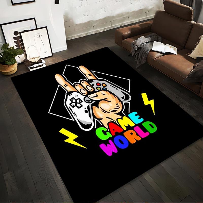 Gaming Controller Hand with Game World Text Print Carpet Decor Suitable for use as an anti-slip for living room bedroom sofas 40x60cm( 15x23in )
Gaming Controller Hand with Game World Text Print Carpet Decor Suitable for use as an anti-slip for living room bedroom sofas 40x60cm( 15x23in )