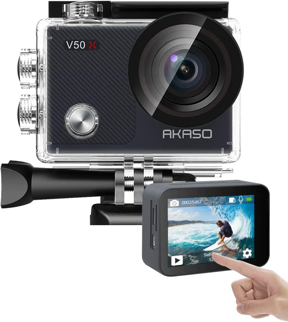 AKASO Екшн-камера 4K30fps 20MP Нова редакція Стабілізація зображення Сумісна з WiFi Маленька екшн 40M Водонепроникна Тип сенсорного екрану HDMI-вихід чорний
AKASO Екшн-камера 4K30fps 20MP Нова редакція Стабілізація зображення Сумісна з WiFi Маленька екшн 40M Водонепроникна Тип сенсорного екрану HDMI-вихід чорний