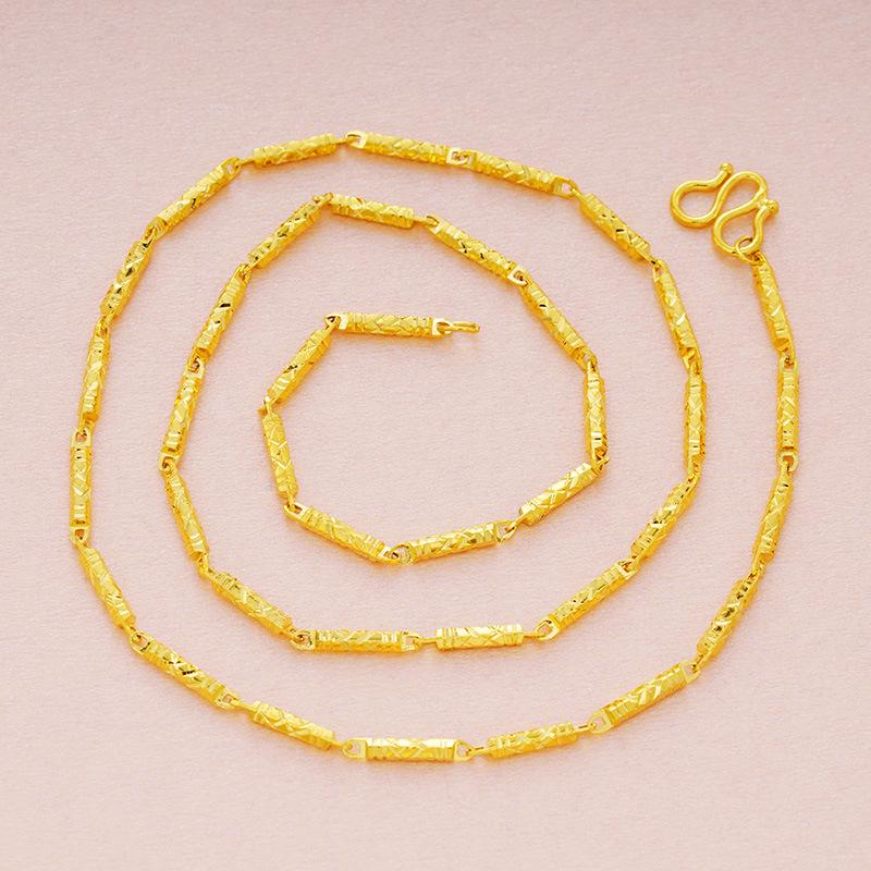 Чистая шестиугольная латунь с покрытием из настоящего золота для женского ожерелья, вьетнамское песочное золото, имитация золота, ожерелье на ключицу, подарок, ювелирное изделие 2mm/45cm золотой
Чистая шестиугольная латунь с покрытием из настоящего золота для женского ожерелья, вьетнамское песочное золото, имитация золота, ожерелье на ключицу, подарок, ювелирное изделие 2mm/45cm золотой