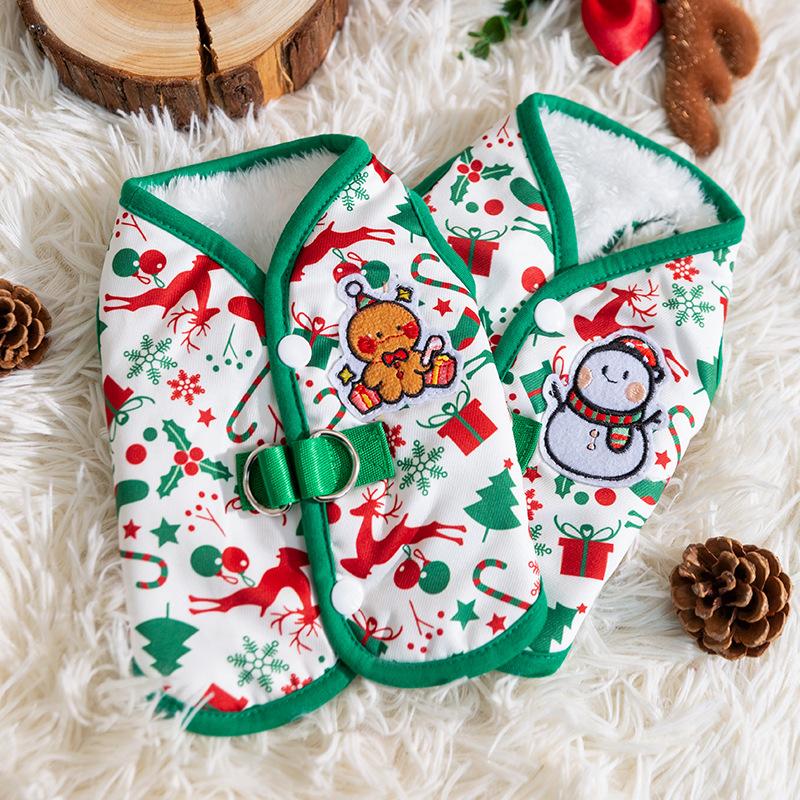 Autumn and Winter Dog Christmas Small Snowman Three-dimensional Accessories Cardigan Vest Coat Small Dog Cat Pet Clothes XS (
Autumn and Winter Dog Christmas Small Snowman Three-dimensional Accessories Cardigan Vest Coat Small Dog Cat Pet Clothes XS (