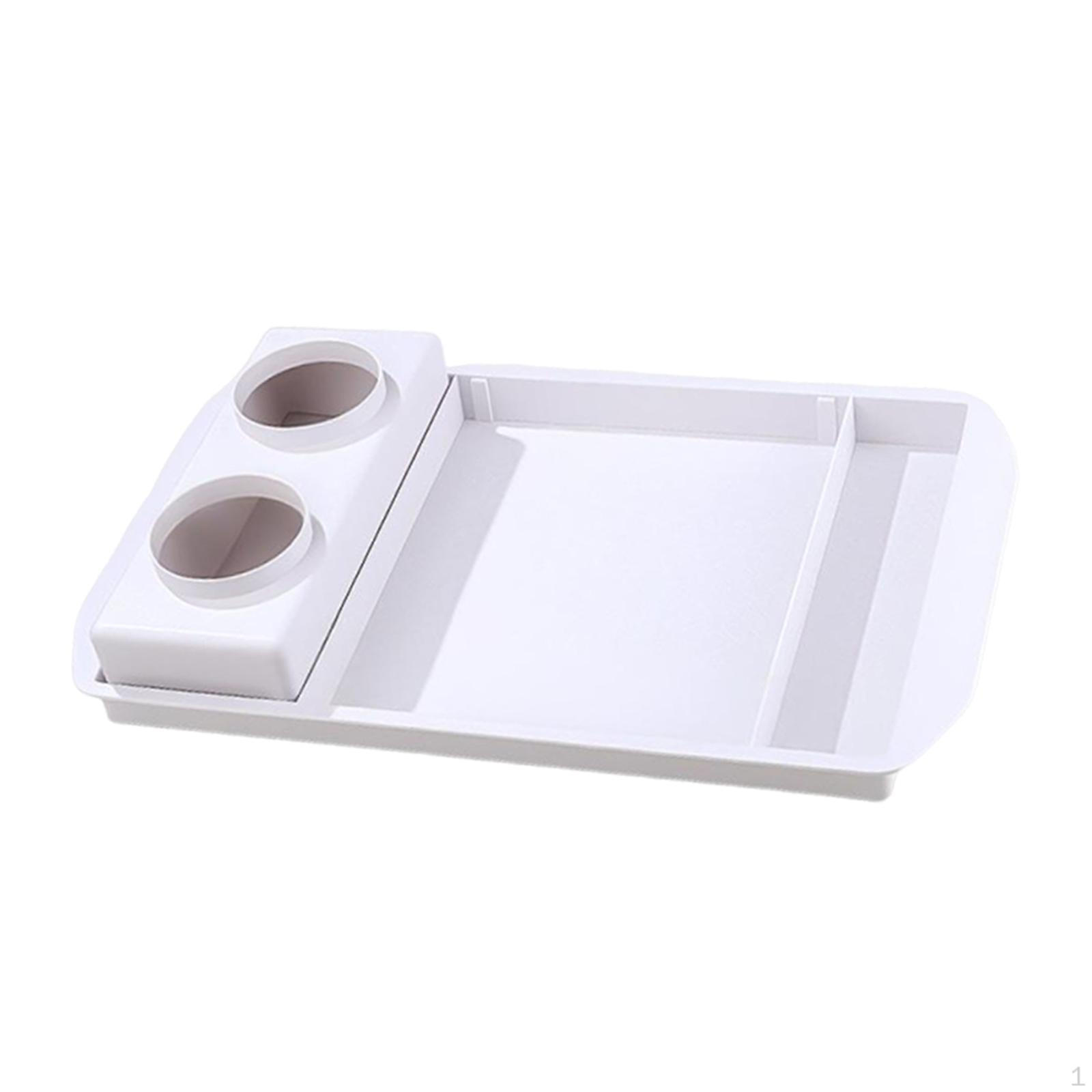 Vanity Tray Bathroom Organizer Counter Versatile Modern Utility Storage for Living Room білий
Vanity Tray Bathroom Organizer Counter Versatile Modern Utility Storage for Living Room білий