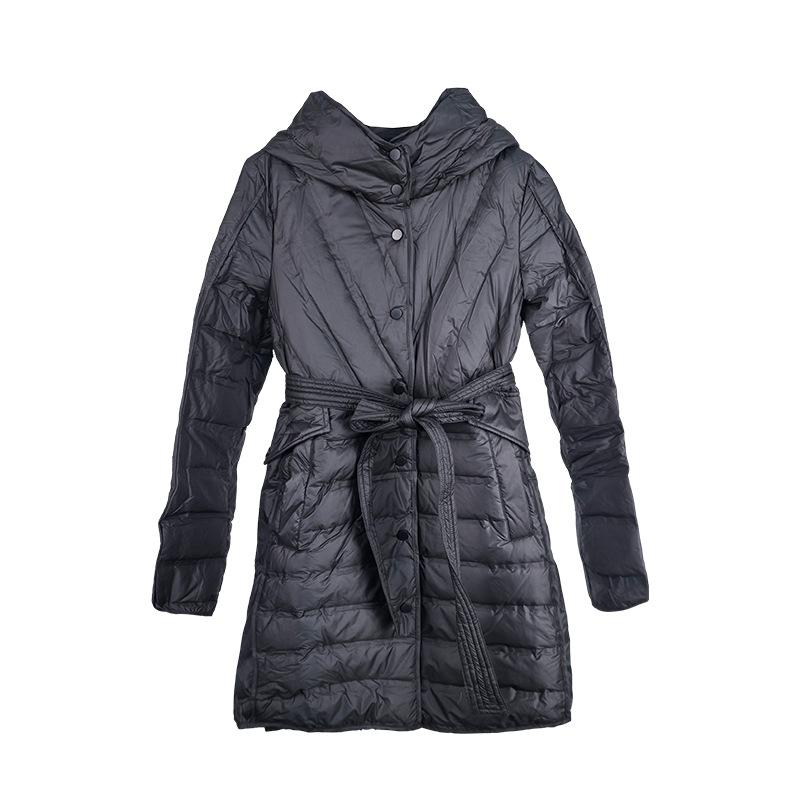 New autumn and winter medium and long home leisure down jacket waist hooded belt white duck down puff jacket XL
New autumn and winter medium and long home leisure down jacket waist hooded belt white duck down puff jacket XL