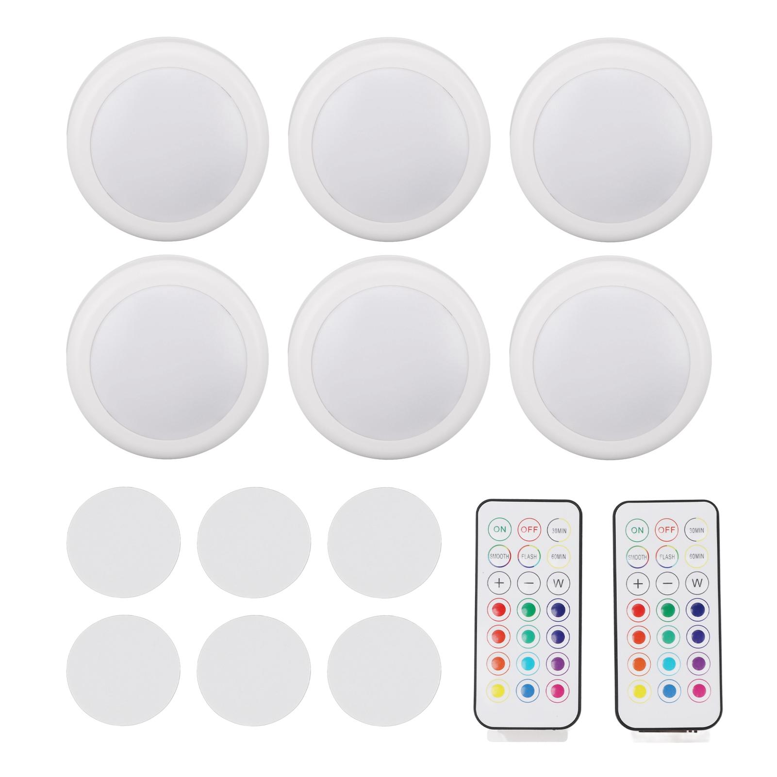 Puck Lights 13 Colors 2 Control Ways Warm Light Battery Operated Push Lights with Remote Control
Puck Lights 13 Colors 2 Control Ways Warm Light Battery Operated Push Lights with Remote Control