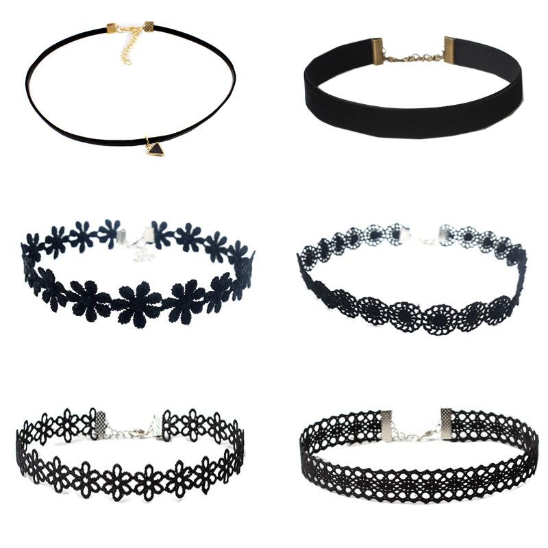 Classic Gothic Tattoo Lace Choker Women Necklace 7Pcs/set Choker Necklace Set Stretch Velvet Women Necklace Jewelry Gift N0267
Classic Gothic Tattoo Lace Choker Women Necklace 7Pcs/set Choker Necklace Set Stretch Velvet Women Necklace Jewelry Gift N0267