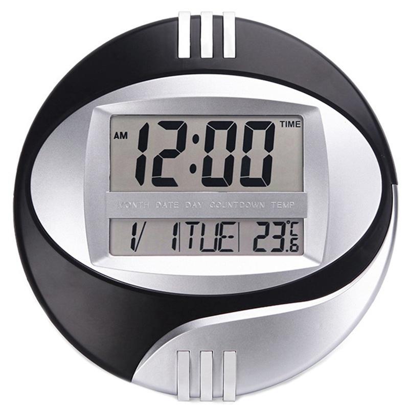 Temperature Display Digital Wall Electronic Clock LCD Moderne Calendar LED Bracket Watch Mute of Home Office Decoration чёрный
Temperature Display Digital Wall Electronic Clock LCD Moderne Calendar LED Bracket Watch Mute of Home Office Decoration чёрный