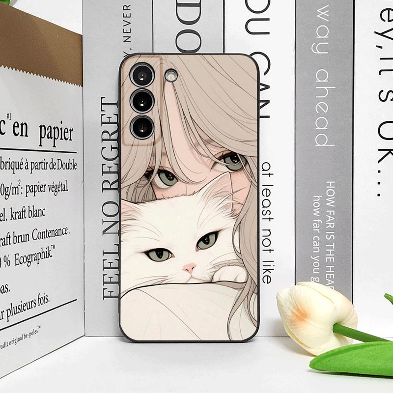 Funny Girl Holding Cat Cartoon Phone Case for Samsung Galaxy S25 S24 S23 Ultra S22 Plus S21 FE S25 Edge M55 Soft Silicone Covers For Samsung M55
Funny Girl Holding Cat Cartoon Phone Case for Samsung Galaxy S25 S24 S23 Ultra S22 Plus S21 FE S25 Edge M55 Soft Silicone Covers For Samsung M55