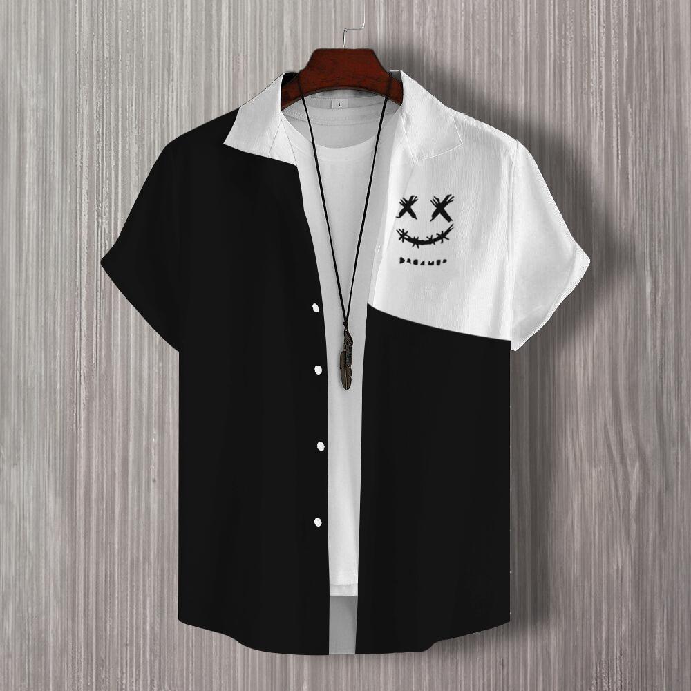 Простая мужская рубашка с принтом в стиле пэчворк в 3D, гавайские рубашки для мужчин, повседневная мужская одежда, свободная рубашка большого размера с коротким рукавом высокого качества 5XL
Простая мужская рубашка с принтом в стиле пэчворк в 3D, гавайские рубашки для мужчин, повседневная мужская одежда, свободная рубашка большого размера с коротким рукавом высокого качества 5XL