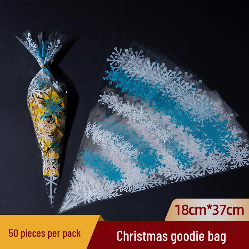 Snowflake Christmas Triangle OPP Cookie & Candy Gift Bag
Snowflake Christmas Triangle OPP Cookie & Candy Gift Bag