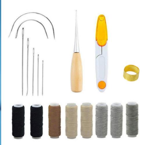 Leather Craft Hand Sewing Kit Tool Set DIY Sewing Needle Canvas Thread Blunt Pint Knit Needles Thimble Kit
Leather Craft Hand Sewing Kit Tool Set DIY Sewing Needle Canvas Thread Blunt Pint Knit Needles Thimble Kit
