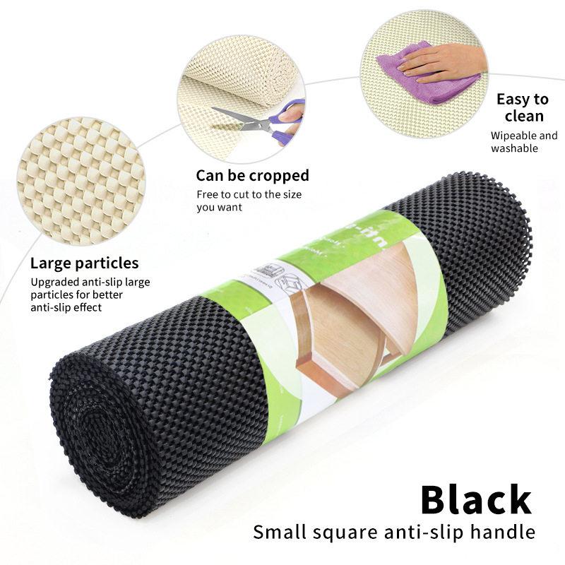 PVC Non Slip Mat Rug Pad Anti Skid Drawer Shelf Liner Padding for Hardwood Floors Kitchen Cabinets Car Protection 30x150cm чорний
PVC Non Slip Mat Rug Pad Anti Skid Drawer Shelf Liner Padding for Hardwood Floors Kitchen Cabinets Car Protection 30x150cm чорний