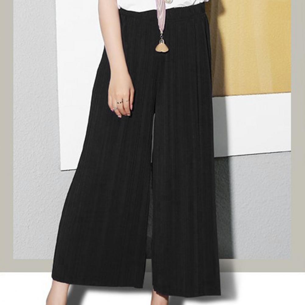 Casual Trousers High-Waist Elastic Waistband Pleated Women Pantskirt Full Length Loose Wide Leg Pants One Size чёрный
Casual Trousers High-Waist Elastic Waistband Pleated Women Pantskirt Full Length Loose Wide Leg Pants One Size чёрный