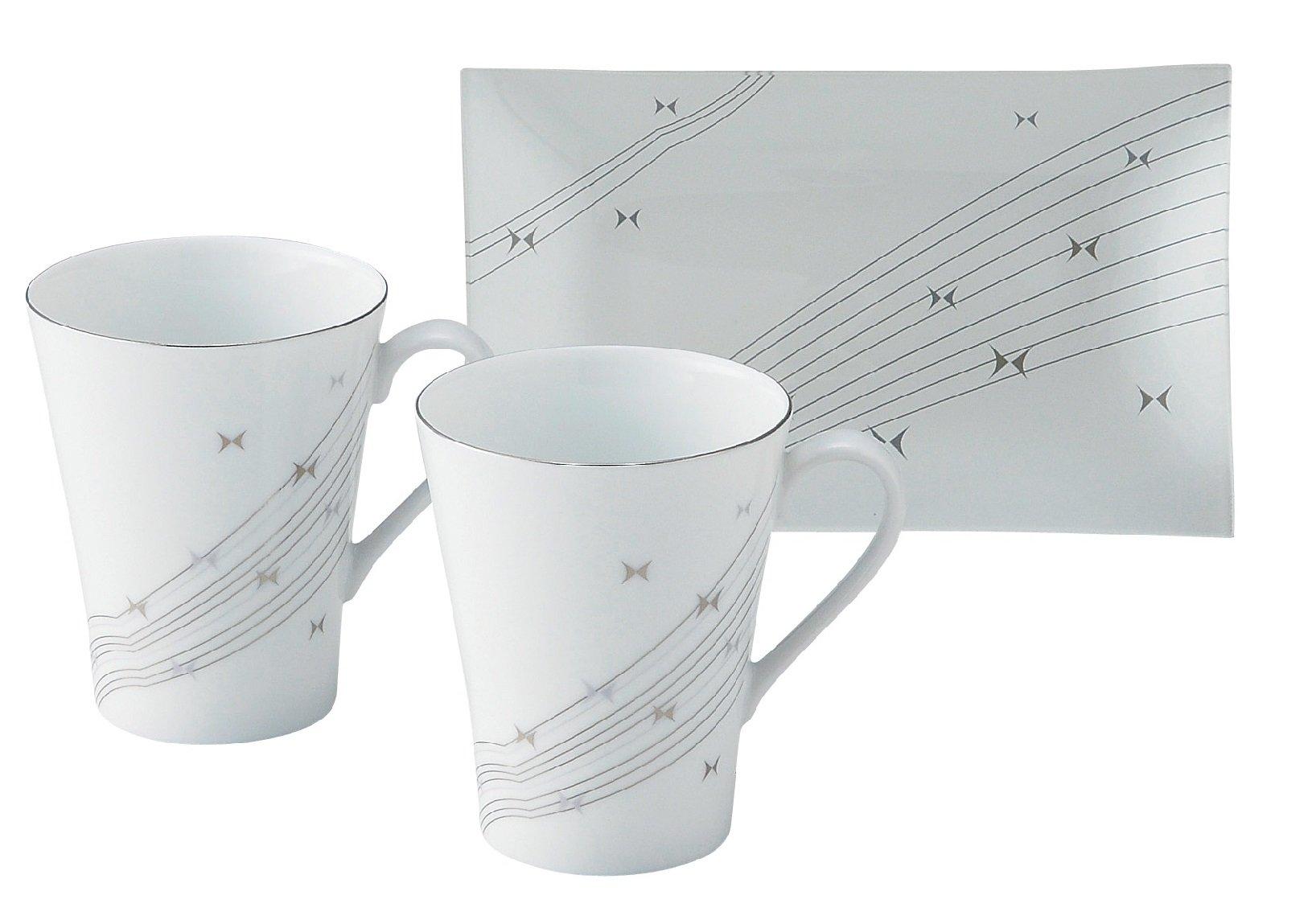 Hanae Mori Ripple Pair of Mug Sets with Trays, MC1200-13P белый
Hanae Mori Ripple Pair of Mug Sets with Trays, MC1200-13P белый
