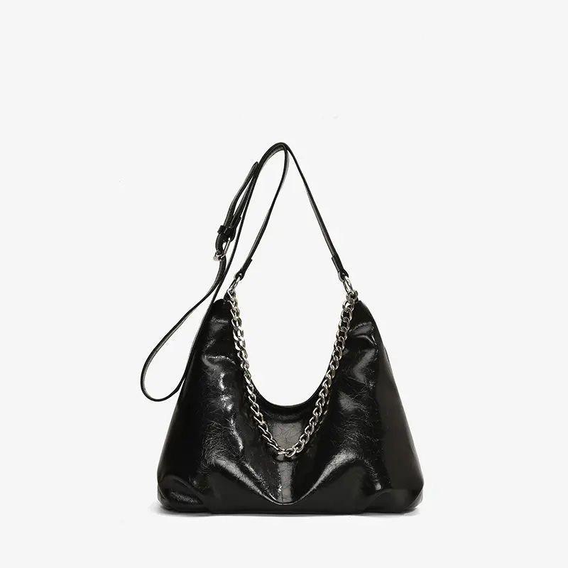 Commuting Tote Bag Women 2026 Western-style Chain Handbag High-end One-shoulder Underarm чорний
Commuting Tote Bag Women 2026 Western-style Chain Handbag High-end One-shoulder Underarm чорний