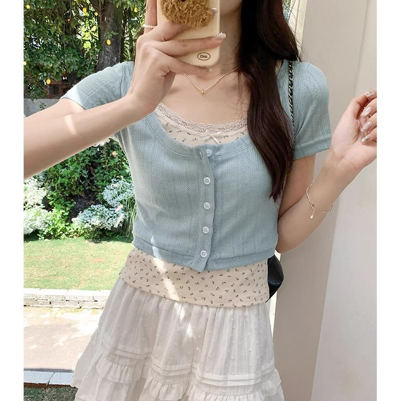 Светло-голубой большой круглый вырез, открытая ключица, короткий рукав, трикотажный кардиган, женская облегающая футболка, топ с короткими рукавами, лето XL
Светло-голубой большой круглый вырез, открытая ключица, короткий рукав, трикотажный кардиган, женская облегающая футболка, топ с короткими рукавами, лето XL