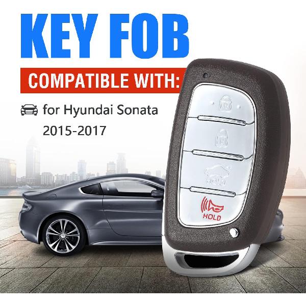 Keyless Entry Remote Key Fob Replacement for Hyundai Sonata 2015 2016 2017 4 Buttons 433MHz 8A Chip (FCC:CQOFD00120 P/N:95440-C1001
Keyless Entry Remote Key Fob Replacement for Hyundai Sonata 2015 2016 2017 4 Buttons 433MHz 8A Chip (FCC:CQOFD00120 P/N:95440-C1001