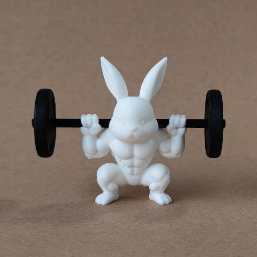 Cute Easter Fitness Rabbit Plastic Small Rabbit Ornament Muscular Rabbit Statue Home Desk Decor
Cute Easter Fitness Rabbit Plastic Small Rabbit Ornament Muscular Rabbit Statue Home Desk Decor