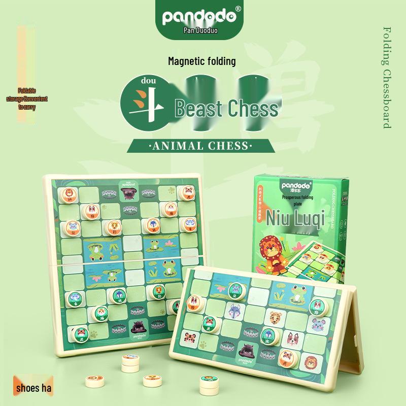 Pan Duoduo Cultural Creative Educational Magnetic Folding Chess Set: Snakes & Ladders, Land Battle Chess, Animal Chess
Pan Duoduo Cultural Creative Educational Magnetic Folding Chess Set: Snakes & Ladders, Land Battle Chess, Animal Chess