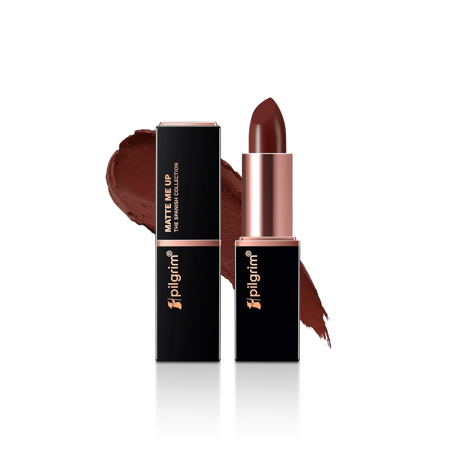 Pilgrim Matte Me Up Bullet Lipstick 4.2g Pack of 1 | Creamy, Long-Lasting Bold Colour for Dusky Skin Cinnamon Lust
Pilgrim Matte Me Up Bullet Lipstick 4.2g Pack of 1 | Creamy, Long-Lasting Bold Colour for Dusky Skin Cinnamon Lust
