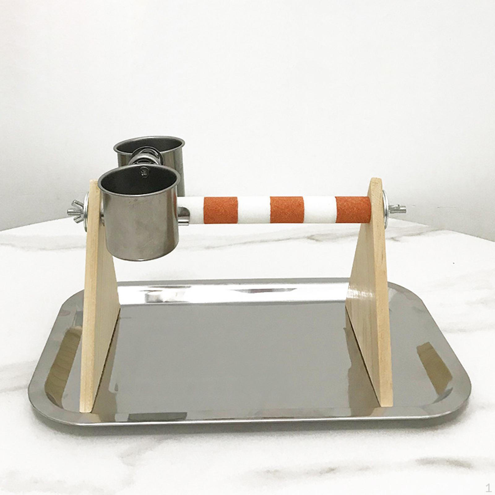 Bird Parrot Playstand Feeder Food Bowl Practical Play Stand Wood Perch for Budgie White Gray
Bird Parrot Playstand Feeder Food Bowl Practical Play Stand Wood Perch for Budgie White Gray