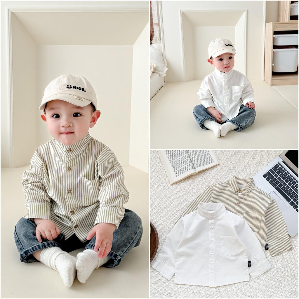 New Spring Long-Sleeve Stand-Up Collar Shirt for Infants and Toddlers - Boys Outdoor Top 110 cm
New Spring Long-Sleeve Stand-Up Collar Shirt for Infants and Toddlers - Boys Outdoor Top 110 cm