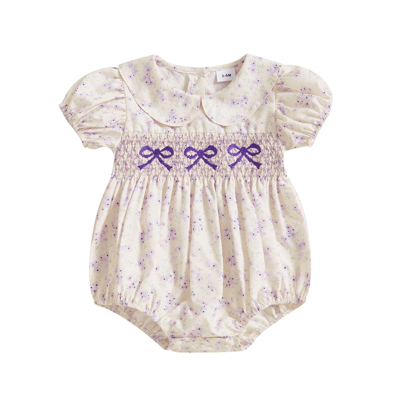 Комбинезоны для девочек с бантом, вышитым принтом, воротником-стойкой, комбинезоны с коротким рукавом, боди, летняя одежда 12-18M фиолетовый
Комбинезоны для девочек с бантом, вышитым принтом, воротником-стойкой, комбинезоны с коротким рукавом, боди, летняя одежда 12-18M фиолетовый